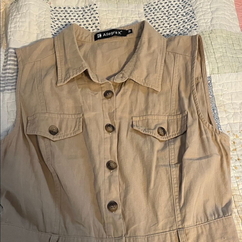 Tan jumpsuit